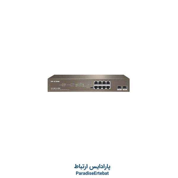 سوییچ ۱۰ پورت POE آی ‌پی ‌کام G1110P-8-150W