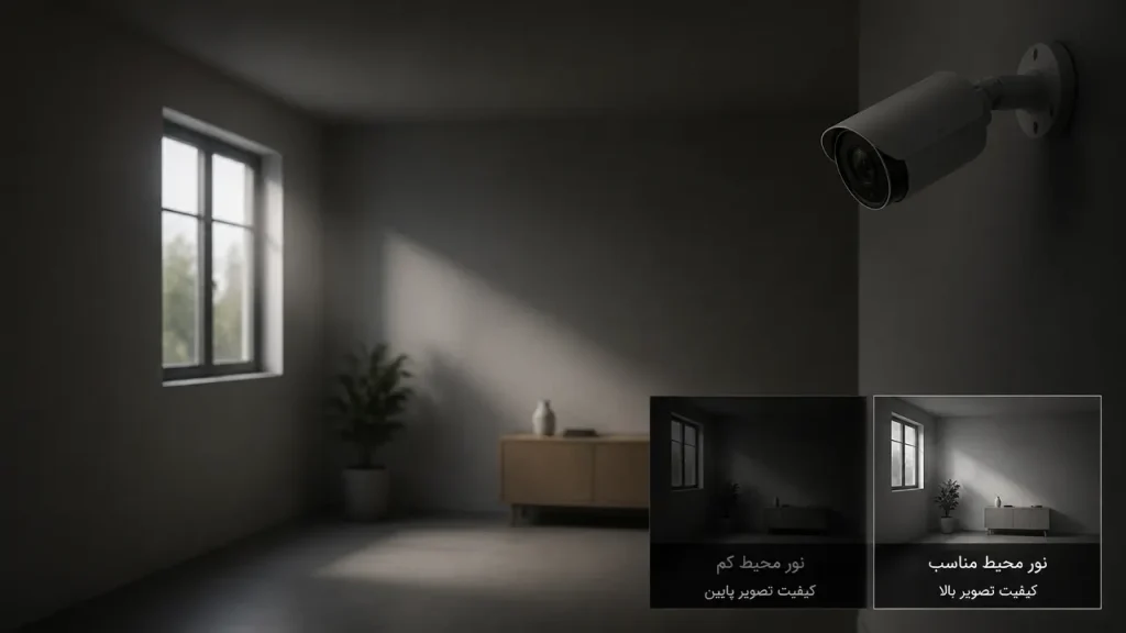 نقش نور محیط در کیفیت تصویر دوربین مدار بسته